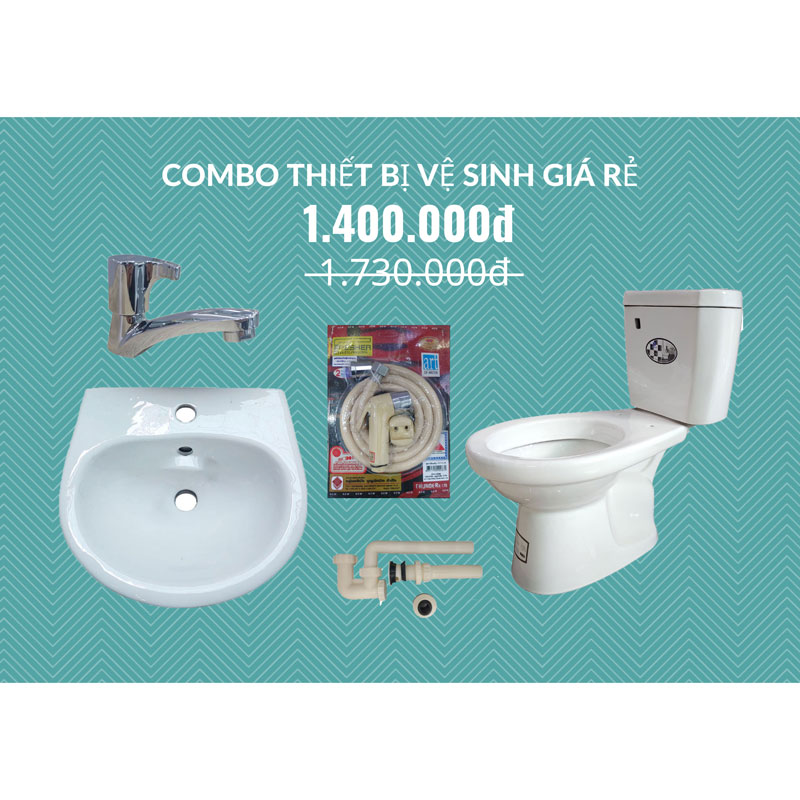 Combo thiết bị vệ sinh giá rẻ tại Hà Nội