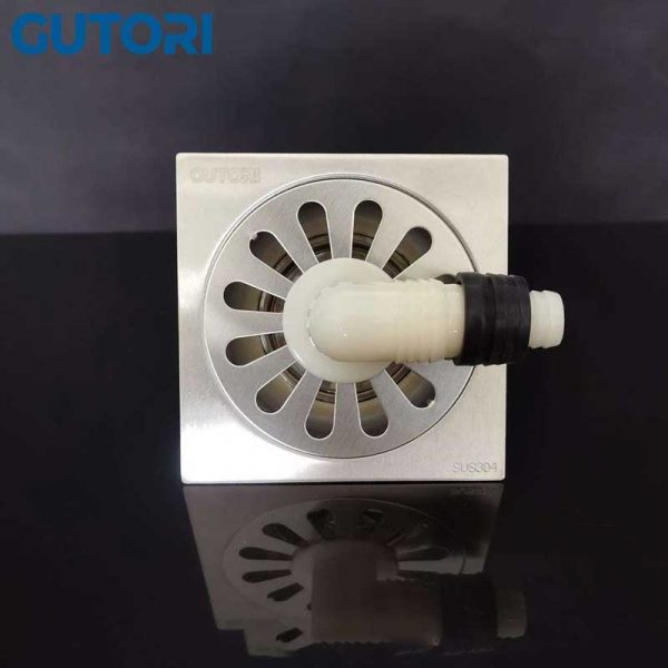 Ga thoát sàn máy giặt Gutori FC1210W 12×12 (cm)